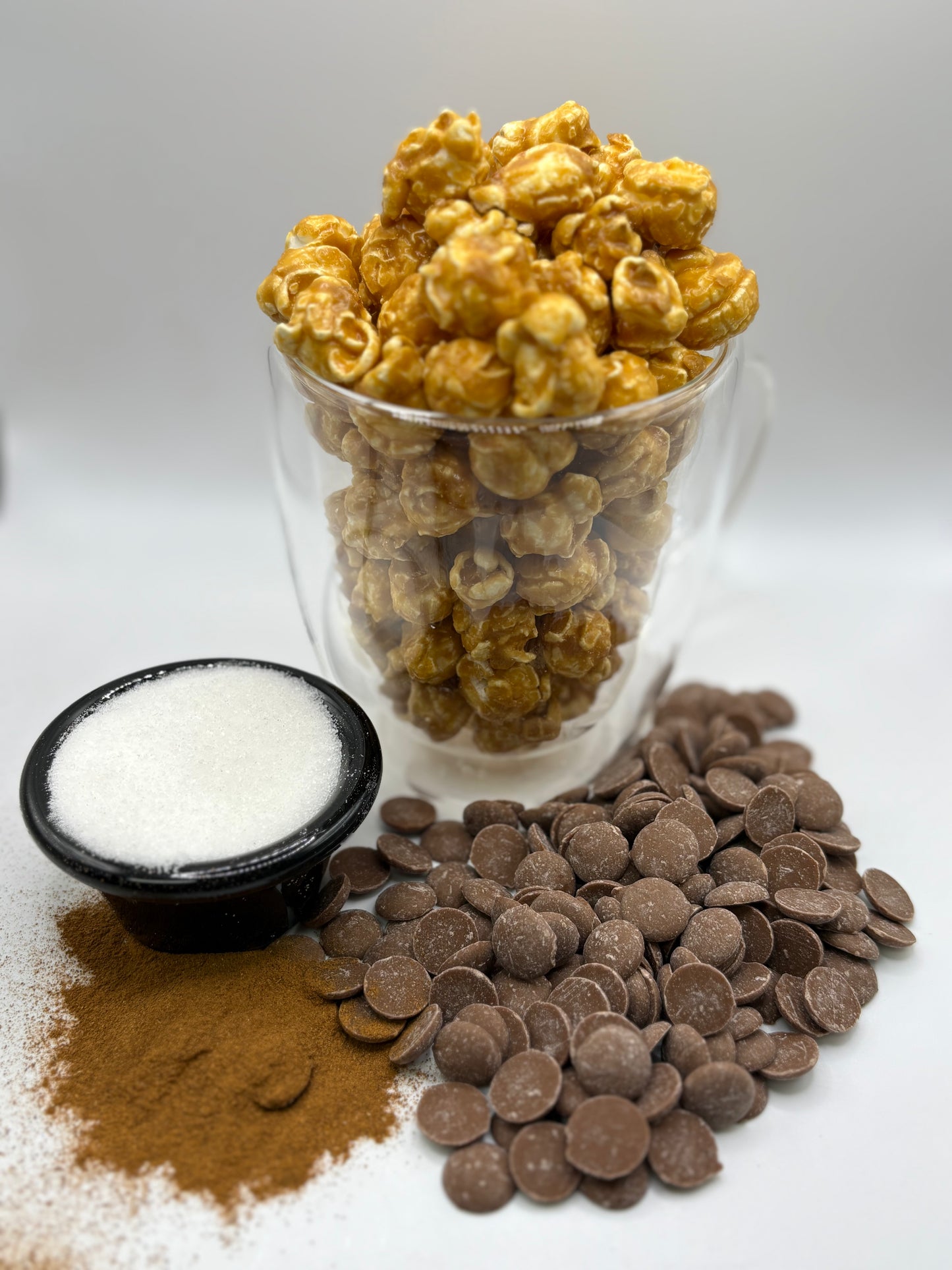 Churro Chocolate Coated Caramel Popcorn