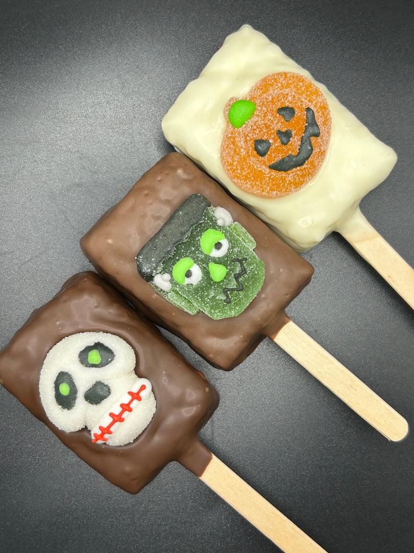 Halloween Gummy Candy Rice Krispie Square