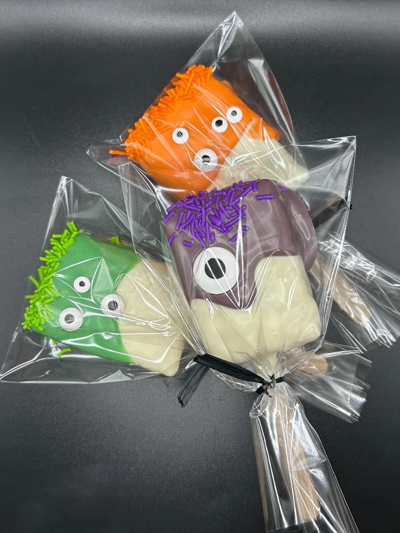 Halloween Monster Candy Rice Krispie Square