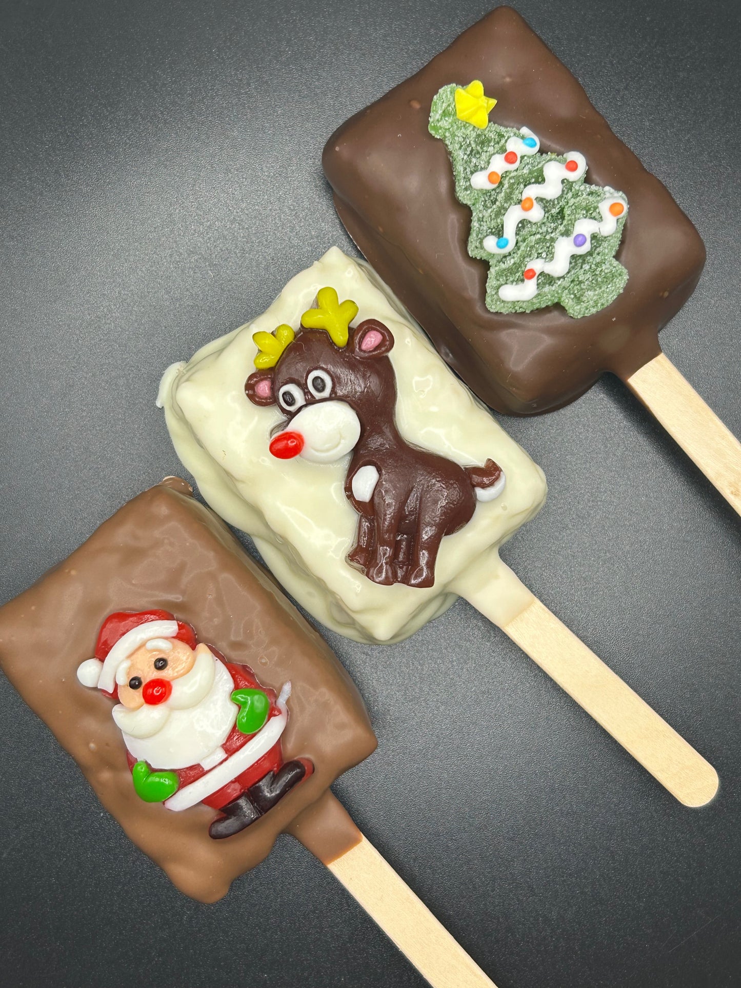 Holiday Gummy Candy Rice Krispie Square