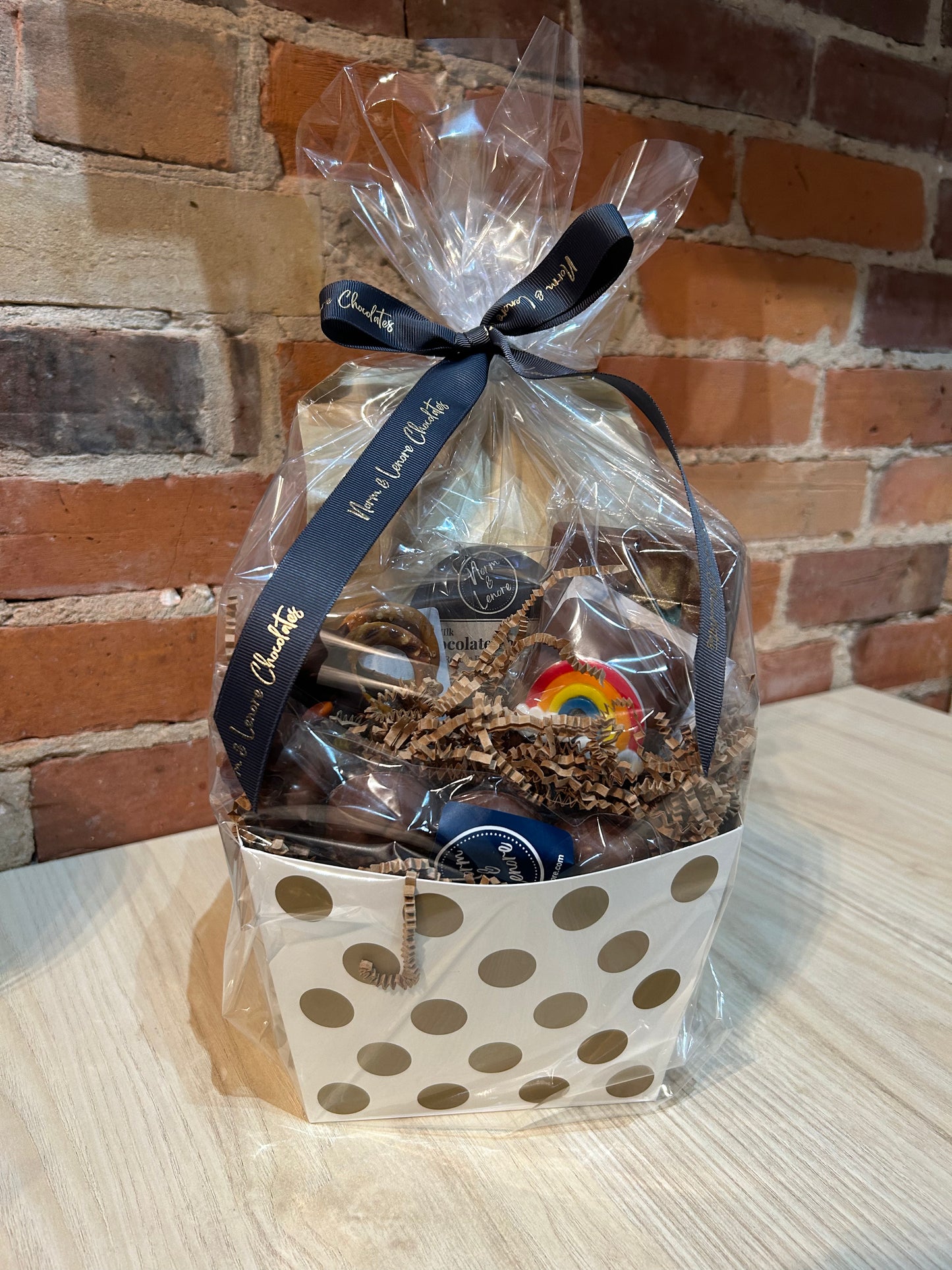 Polka Dot Gift Basket