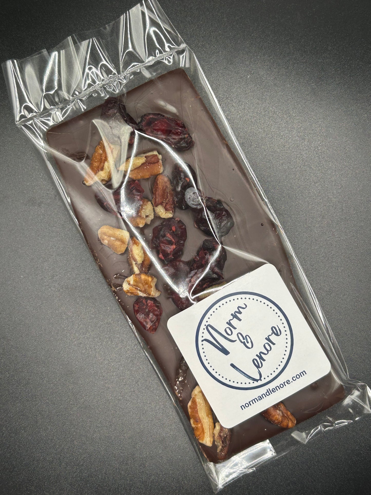 55% Dark (Vegan) Cranberry/Pecan Bar