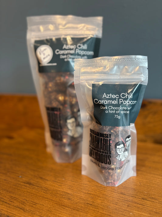 Aztec Chocolate Coated Caramel Popcorn