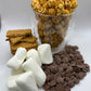 S'mores Chocolate Coated Caramel Popcorn