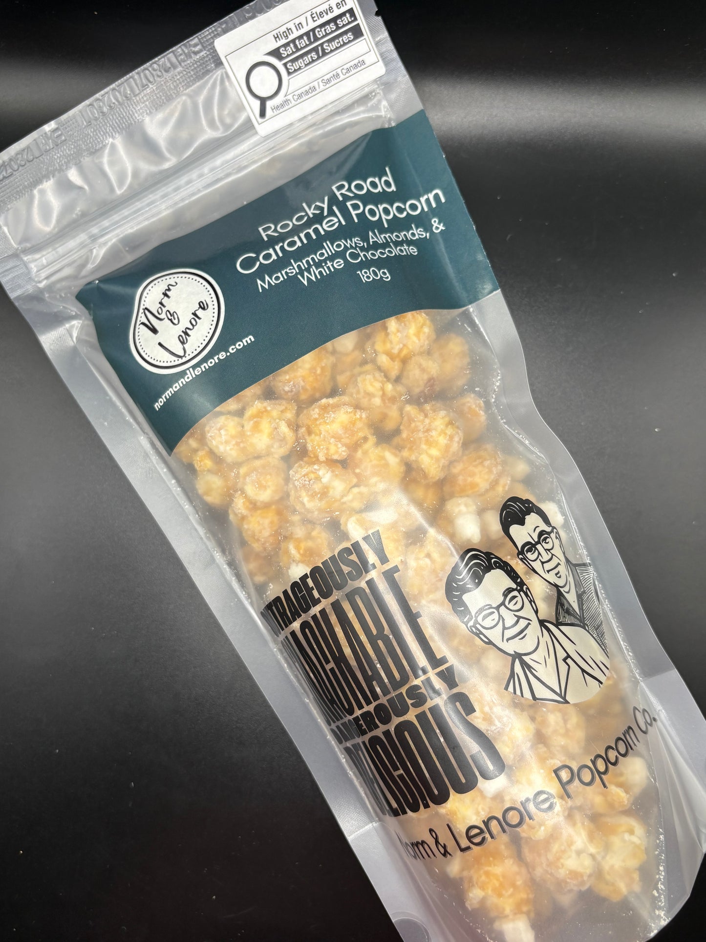 Rocky Road Chocolate Coated Caramel Popcorn