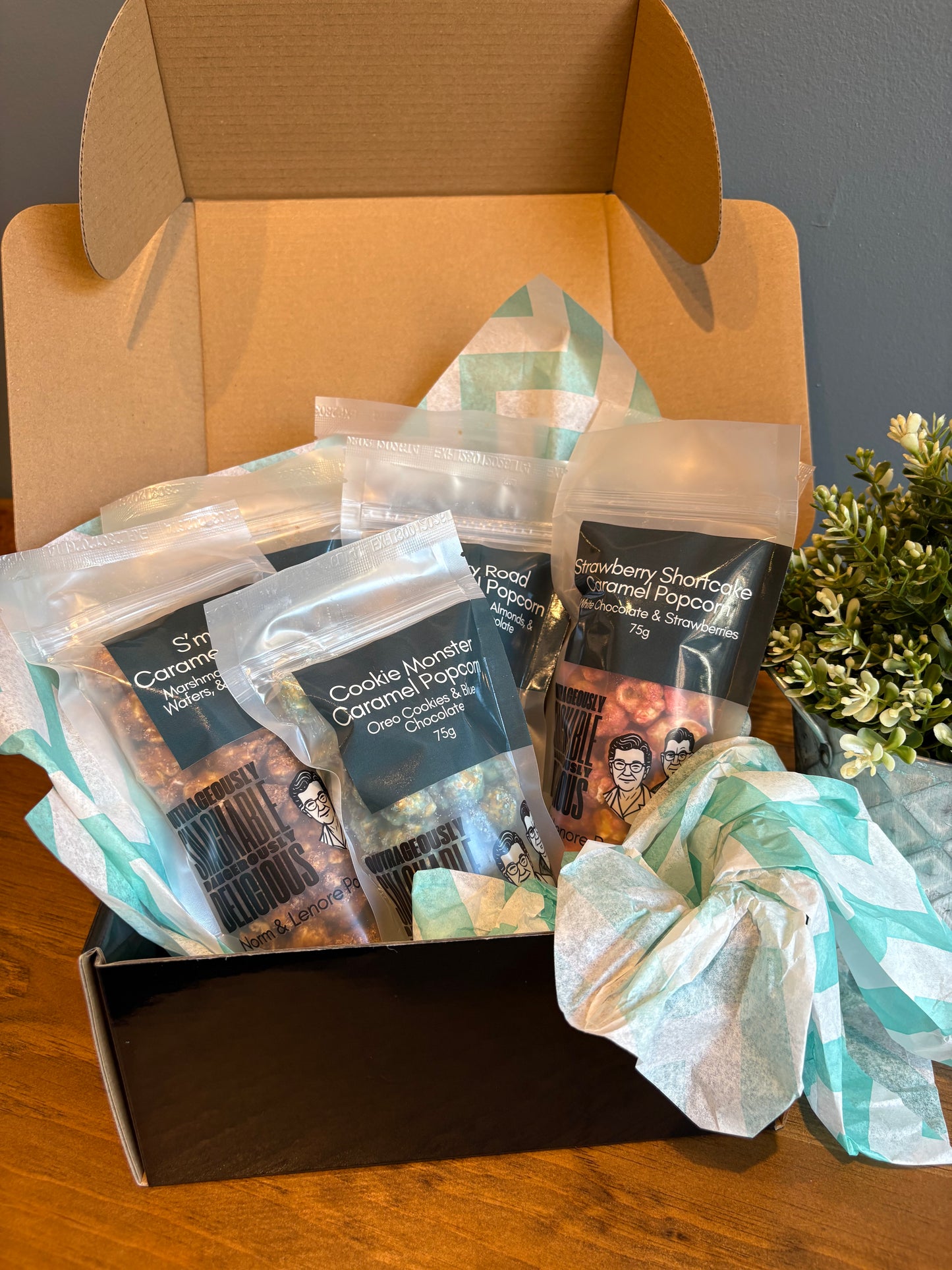 Chocolate Coated Caramel Popcorn Bundle