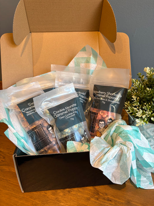 Chocolate Coated Caramel Popcorn Bundle