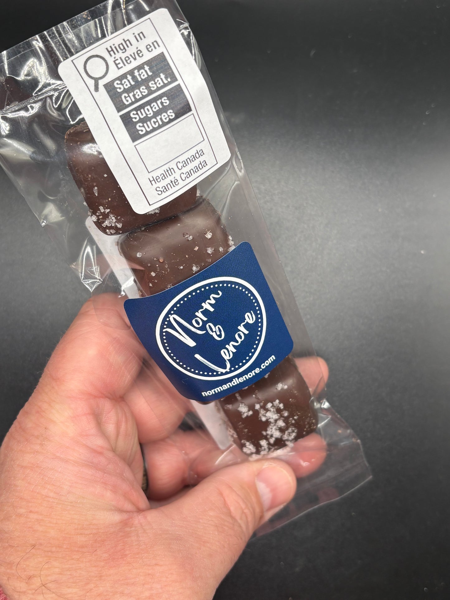 Chocolate Coated Salted Chewy Caramels- 4 pack