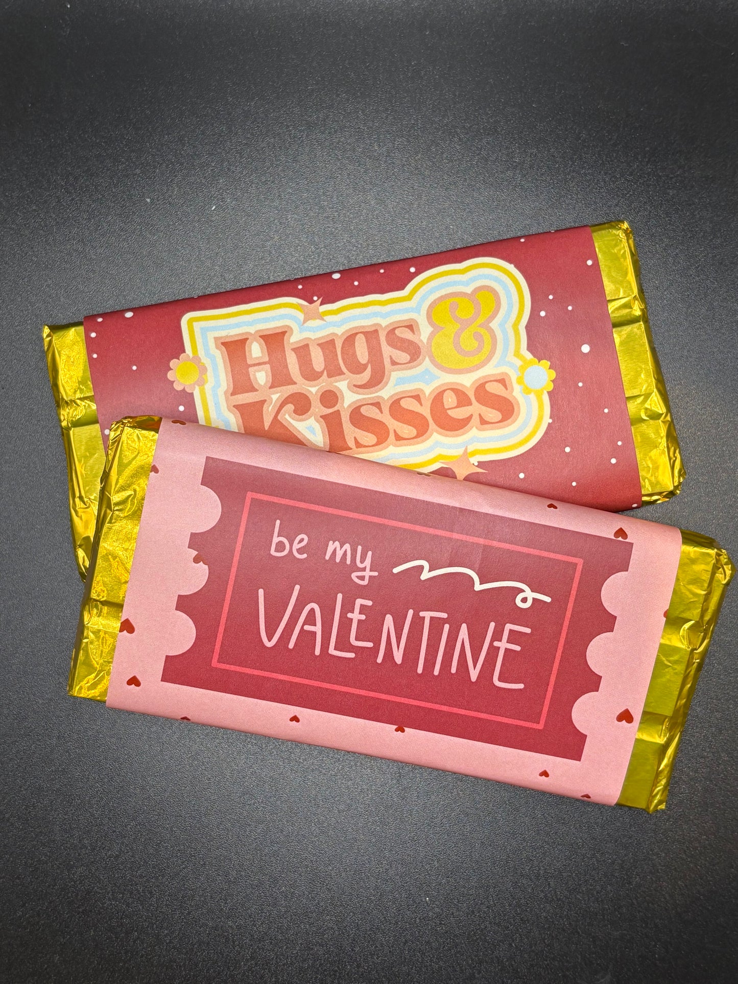 Foil Wrapped Valentines Chocolate Bars