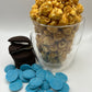 Cookie Monster Chocolate Coated Caramel Popcorn