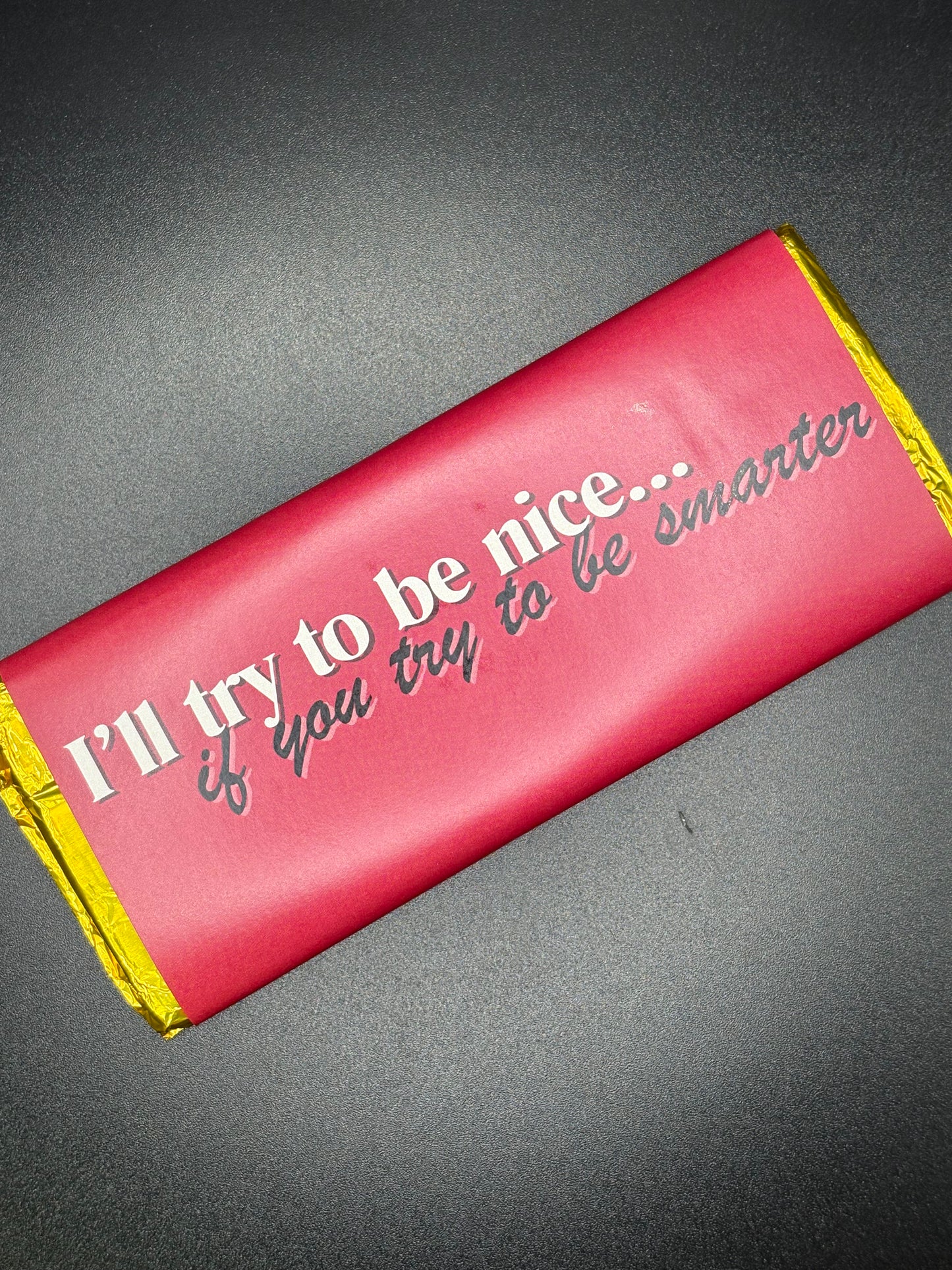 Foil Wrapped Cheeky Chocolate Bar