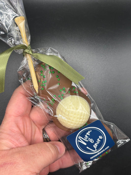 Father's Day Chocolate covered Oreos with Golf Ball