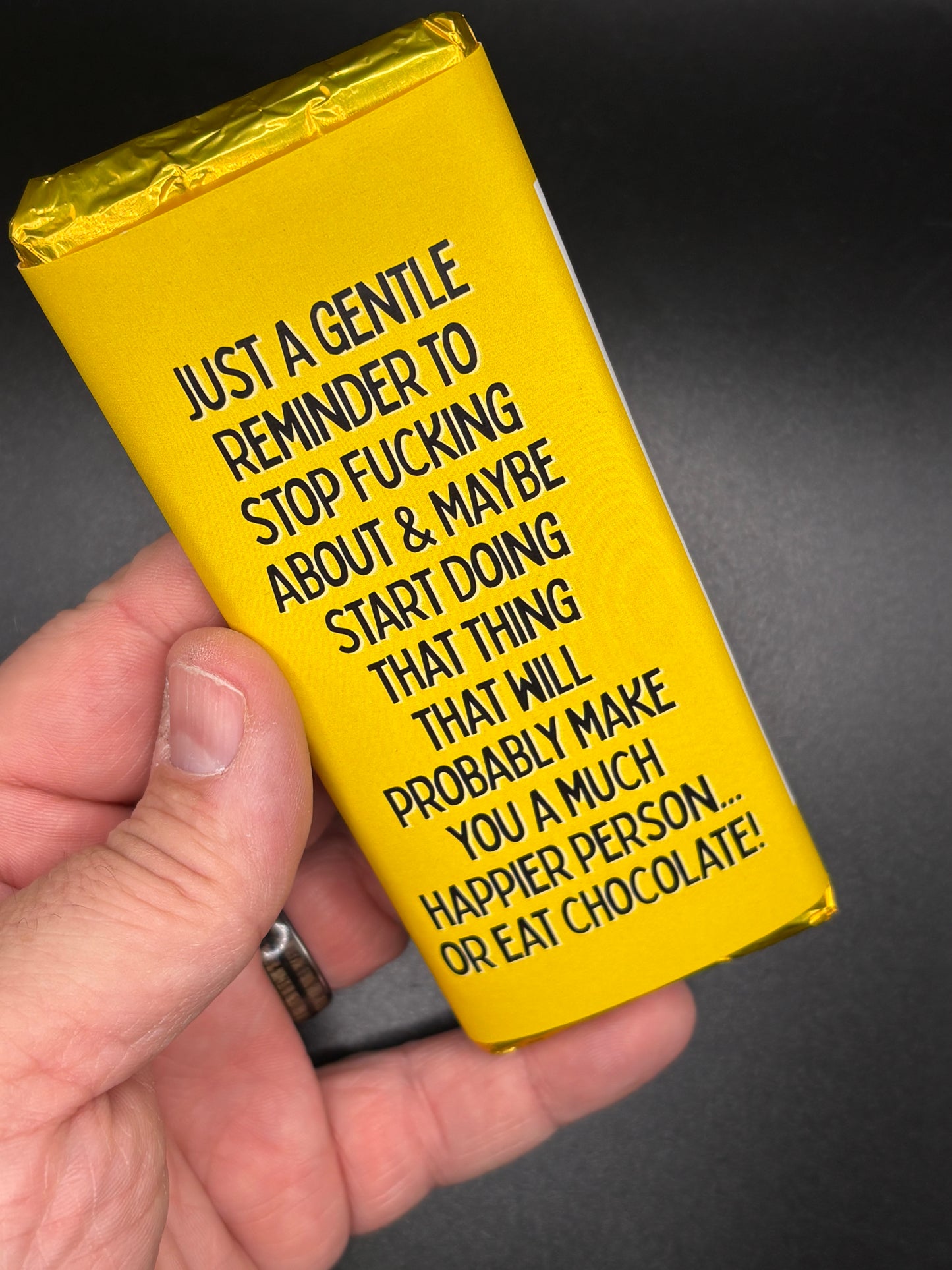 Foil Wrapped Cheeky Chocolate Bar