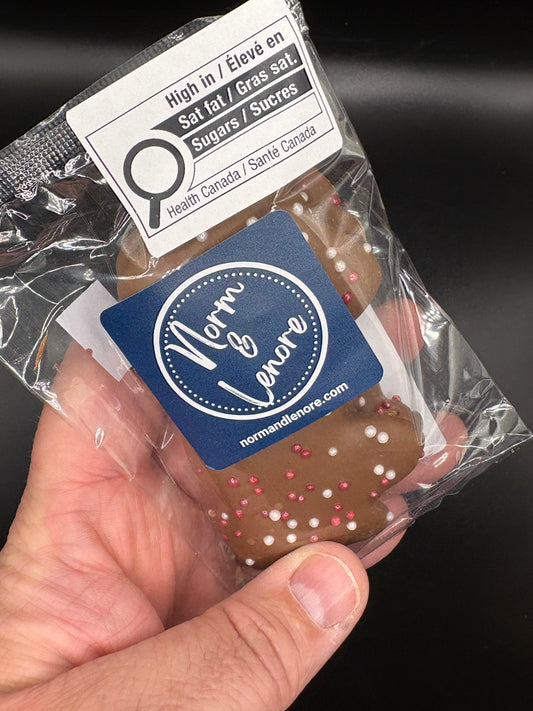 Chocolate Coated Maple Cookies
